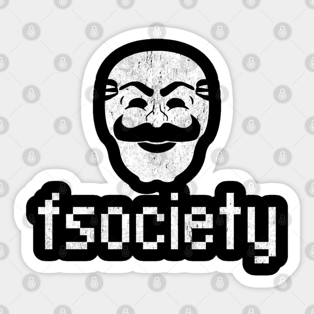 fsociety pixel Sticker by JCD666